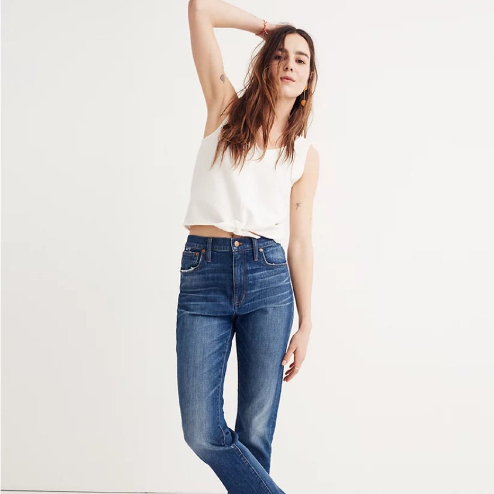 Madewell The High-Rise Slim Boyjean Size 32 NWT